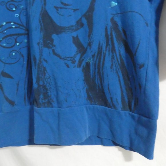 DISNEY HANNAH MONTANA | 10/12 | Blue Graphic Crew Neck T-Shirt | NWOT - Picture 8 of 13